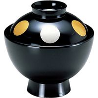 福井クラフト 雅小吸椀 黒日月 TA 1セット（2入）（直送品）