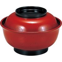 福井クラフト 神楽木目丼 朱内黒 A 1セット（2入）（直送品）