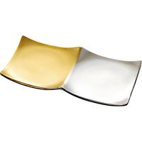 福井クラフト ABS2連プレート 金銀粉蒔市松 裏黒 A 1セット（2入）（直送品）