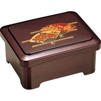 福井クラフト 和丼重 溜扇内朱 A 1セット（2入）（直送品）