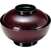 福井クラフト 木目雑煮椀 溜 TA 1セット（2入）（直送品）