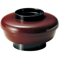 福井クラフト やすらぎ椀 溜刷毛目内朱 A 1セット（2入）（直送品）