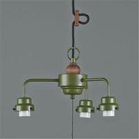 後藤照明 3灯用ビス止めCP型吊具木製飾り付（緑塗装） GLF0281GR*（直送品）
