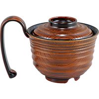 福井クラフト 超耐熱グリッピー椀 栃内黒 TA 1セット（2入）（直送品）