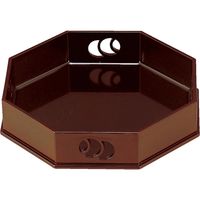 福井クラフト 八角つぼつぼ盛器 溜 A 1セット（2入）（直送品）