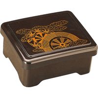 福井クラフト 耐熱 天竜丼重 梨地御所車内朱 TA 1セット（2入）（直送品）