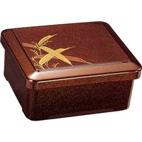 福井クラフト 爪掛丼重（大） 梨地笹内朱 A 1セット（2入）（直送品）