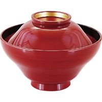 福井クラフト 富士型かすみ椀 紅ライン高台内金 TA 1セット（2入）（直送品）