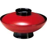 福井クラフト 小槌椀 朱ツバ黒 TA 1セット（2入）（直送品）