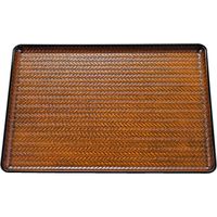 福井クラフト 竹アジロ長手盆 栃塗SL 17411290 1個（直送品）