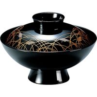 福井クラフト 小槌吸物椀 黒すすき TA 1個（直送品）