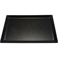 福井クラフト 利休アジロ盆 黒SL 15066440 1個（直送品）