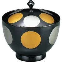 福井クラフト 御所車椀 黒日月 TA 1個（直送品）