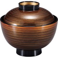 福井クラフト 和 越前椀 茶金刷毛目高台内金 TA 1個（直送品）