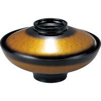 福井クラフト 富士型煮物椀 アクアイエロー 木質 1個（直送品）