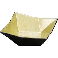 福井クラフト 折紙鉢 イエローアクアGC塗 (深) A 22031020 1個（直送品）