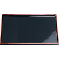 福井クラフト 布目盆 黒天朱SL 15020240 1個（直送品）