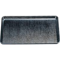 福井クラフト 耐熱長手かすり盆 黒SL 16011150 1個（直送品）