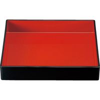 福井クラフト 長角番重 黒内朱 A 1個（直送品）