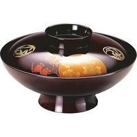 福井クラフト 小槌椀 溜花丸 TA 1個（直送品）