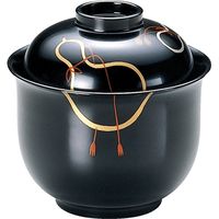 福井クラフト すずらん小吸椀 手塗漆、手描き 木質