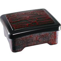 福井クラフト 光月丼重 油彩漆刻塗内朱 A 1個（直送品）