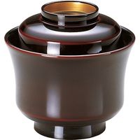 福井クラフト 天竜寺椀 溜高台内金 手塗漆 木質 1個（直送品）