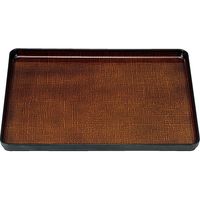 福井クラフト 大寿布目盆 ブラウンかすりSL 50302090 1個（直送品）