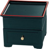 福井クラフト 嵐山松花堂 盆蓋セット 黒天朱 A 1個（直送品）