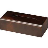 福井クラフト 立山ティッシュ BOX 紫檀塗 木 1個（直送品）