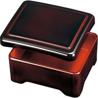 福井クラフト 光月丼重 溜内朱本漆塗 A 1個（直送品）