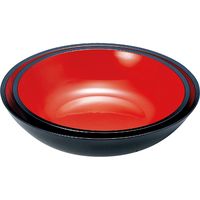 福井クラフト こね鉢 黒内朱 M 1個（直送品）