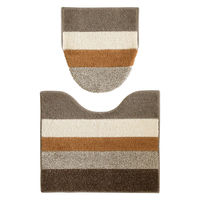 【在庫限り・お得セット】 トイレ モコンズ ブラウン 2点セット（トイレマット＋U・O型兼用フタカバー） オカトー otk