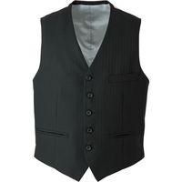 チクマ シャドーストライプ ベスト TE9090-1-L（直送品）