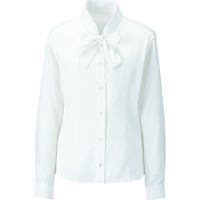 ハネクトーン早川 長袖ブラウス ホワイト 9号 8458-7（直送品）