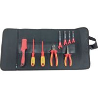 プロスタイル 絶縁工具 9点セット ツールロール付き 絶縁工具セット 9点 ツールロール付き 絶縁工具Fセット(9点入り