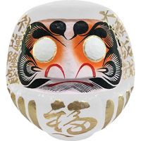 だるまるだ （赤） 陶製人形 本体約縦8cm×横7cm×奥行6cm 魔除け