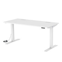 サンワサプライ e電動昇降デスク 平机 幅1500×奥行700×高さ1150mm ホワイト ERD-E15070W 1台（直送品）