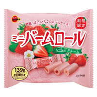 ブルボン ミニバームロール いちごクリーム 1袋 洋菓子 お菓子