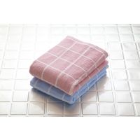 小杉善 グラフチェックバスタオル２色4枚組 60×120cm ZG-6803-2 1セット（4枚入）（直送品）