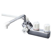 【水栓金具】KVK デッキ形一時止水付2ハンドルシャワー