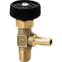 オンダ製作所 アングルミニチュアバルブ R1/8×タケノコφ8 樹脂ハンドル OMV-502-1 1個 267-3656（直送品）