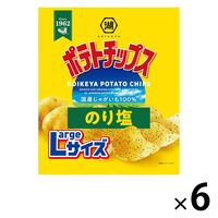 Largeサイズ ポテトチップス のり塩 6袋 湖池屋 スナック菓子 おつまみ