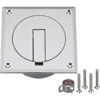 オンダ製作所 灯油コック床ボックス(シルバー)ボールバルブタイプ OF-650 1個 216-9755（直送品）