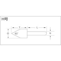 ナニワ研磨工業 ナニワ NPパック 軸付砥石 WA H 32×38×6 NP-2538 1個 130-1924（直送品）