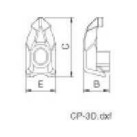 京セラ 部品 クランプ CP-2D 1個 545-2074（直送品）