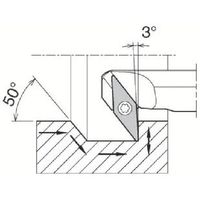 京セラ 引き加工用鋼バー SーSVZC(B)ーA S25S-SVZBL16-34A 1個 551-6943（直送品）