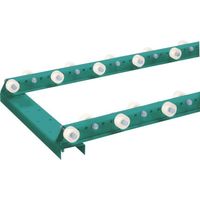 三鈴工機 三鈴 千鳥型樹脂ホイールコンベヤ 径36XT20XD8 MWR36C-0518 1台 127-9941（直送品）