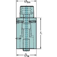 サンドビック SANDVIK コロマントキャプト エクステンションアダプタ(530) C5-391.01R-50 050 1個（直送品）
