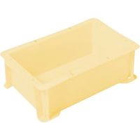 三菱ケミカル ヒシ S型コンテナ パステルイエロー 有効内寸229×132×85mm PAS-3B-PY 1個 368-9350（直送品）